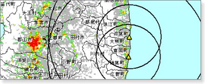 全国の原子力発電所の周辺人口(2005年)