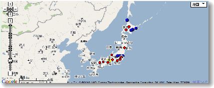 ジオコーディングと地図化"